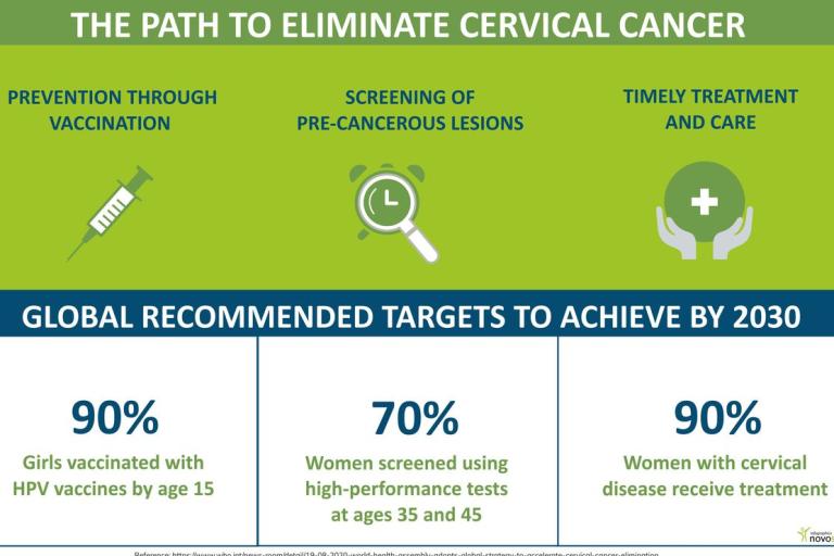 Gynecological cancer (infographic)